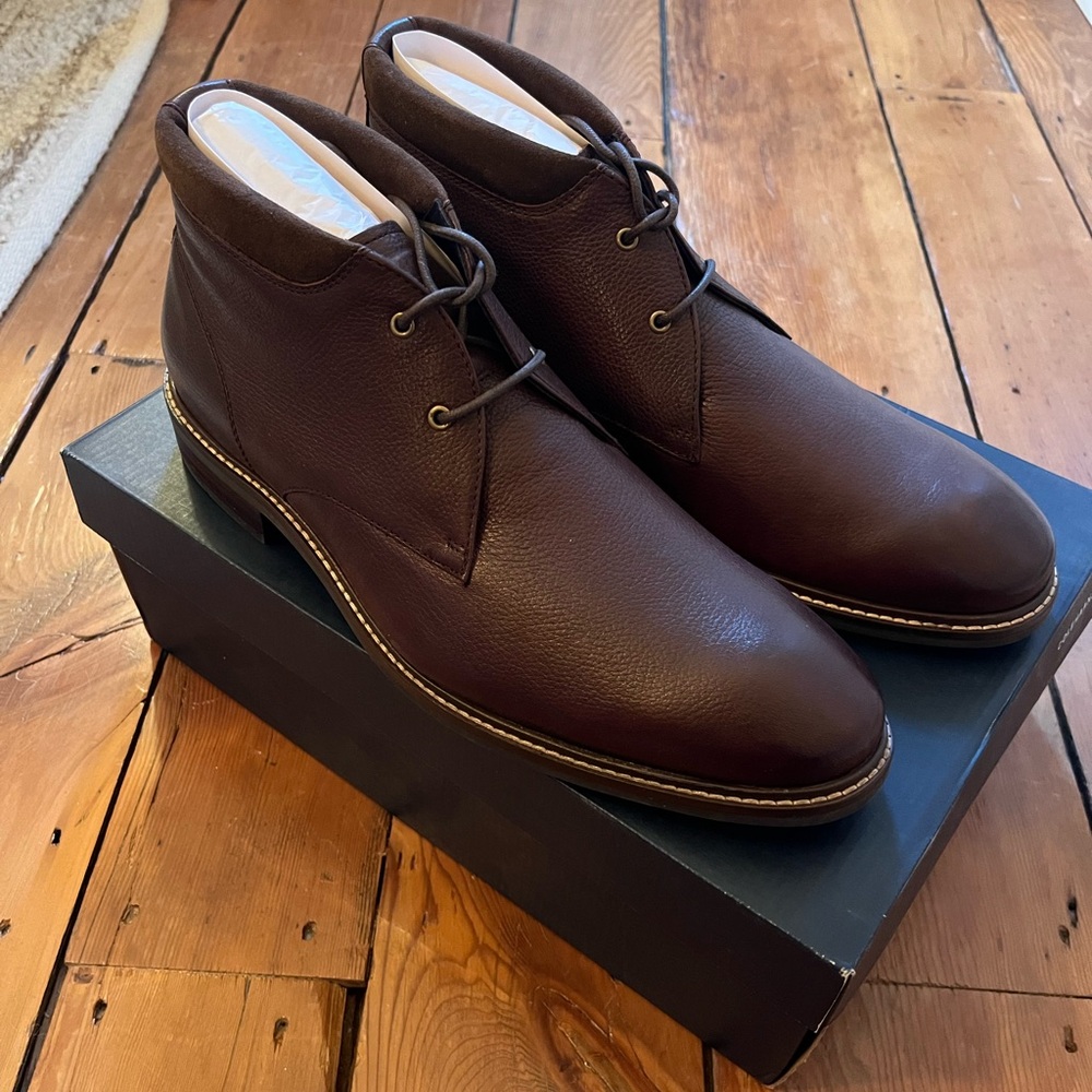 Cole Haan Watson Chukka II. Brown Leather Boot. Never Worn. New In Box. Size 11